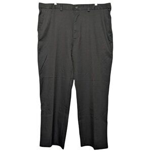 Haggar H26 Men's Black Dress Pants, W40 L30, Big & Tall, Comfort Waistband